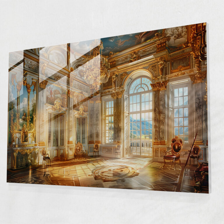 Baroque Style Painting Glass Art - Baroque, Wall Decoration, Glass Art, Baroque Style Painting
