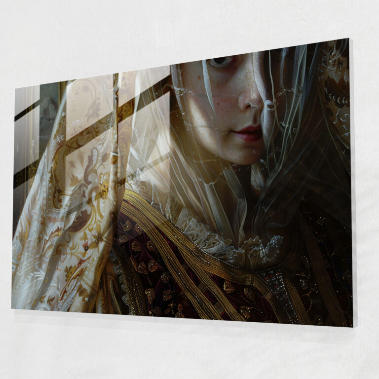 Baroque Style Painting Glass Wall Art - Baroque, Modern Art, Baroque Style Painting, Glass Wall Art