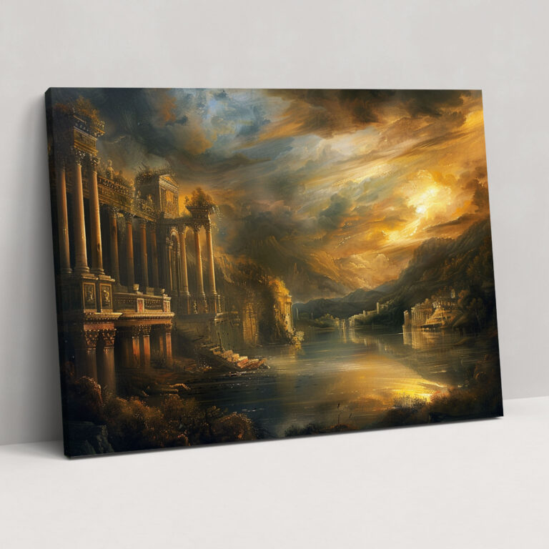 Grand Architecture Canvas Print - Baroque, Baroque Style Painting, Home Decoration, Canvas Print