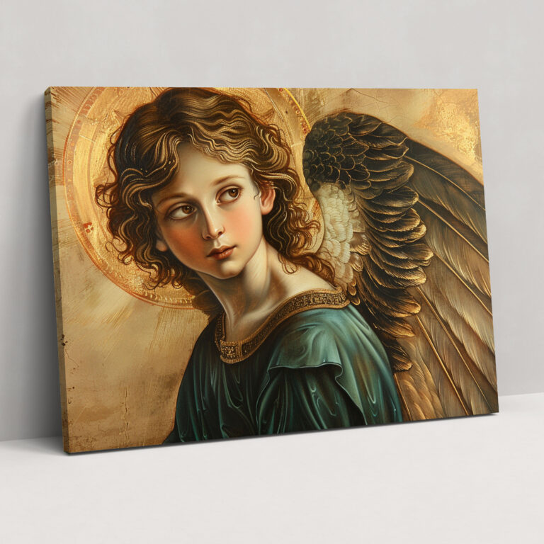 Baroque Style Painting Angel Canvas Print - Baroque, Canvas, Wall Decoration, Baroque Style Painting
