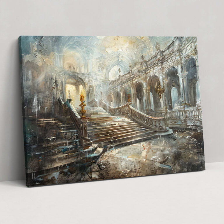 Baroque Style Painting Canvas Print - Baroque, Home Decoration, Canvas Wall Art, Baroque Style Painting