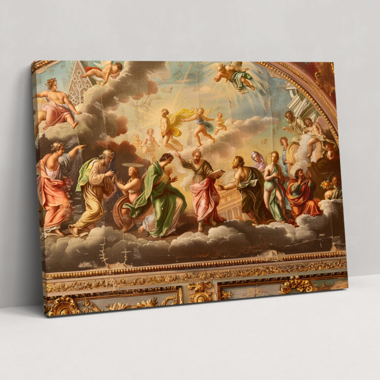 Baroque Style Painting Wall Decoration - Baroque, Wall Decoration, Canvas Wall Art, Canvas