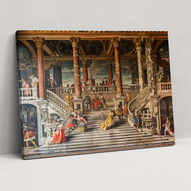 Grand Staircase Baroque Style Canvas Print - Baroque, Canvas Wall Art, Home Decoration, Wall Art