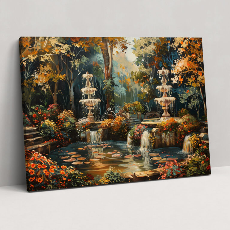 Lush Garden Canvas Print - Baroque, Home Decoration, Wall Decoration, Canvas Wall Art