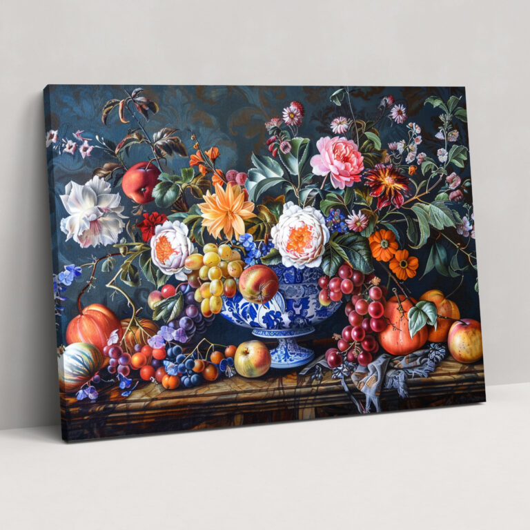 Luxurious Still Life Canvas Print - Baroque, Wall Decoration, Canvas Print, Home Decoration