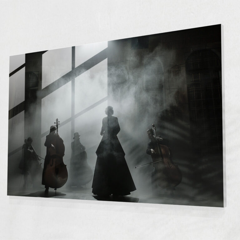 Caravaggio Style Modern Art - Caravaggio, Modern Art, Wall Decoration, Glass Print
