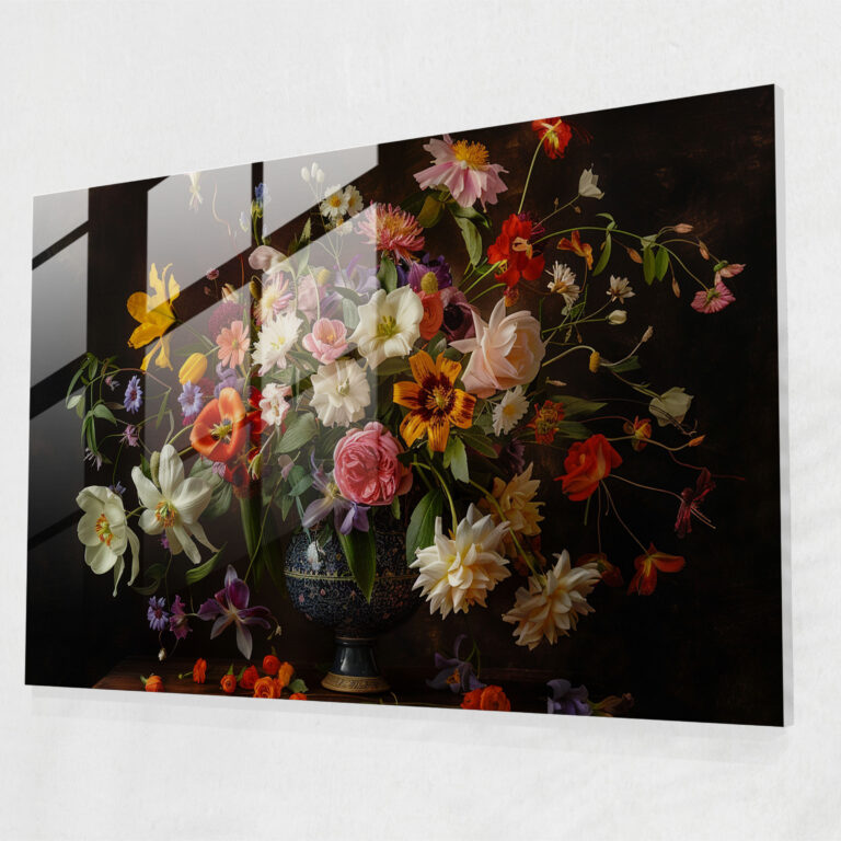 Caravaggio Style Glass Print - Caravaggio, Wall Decoration, Home Decoration, Glass Art