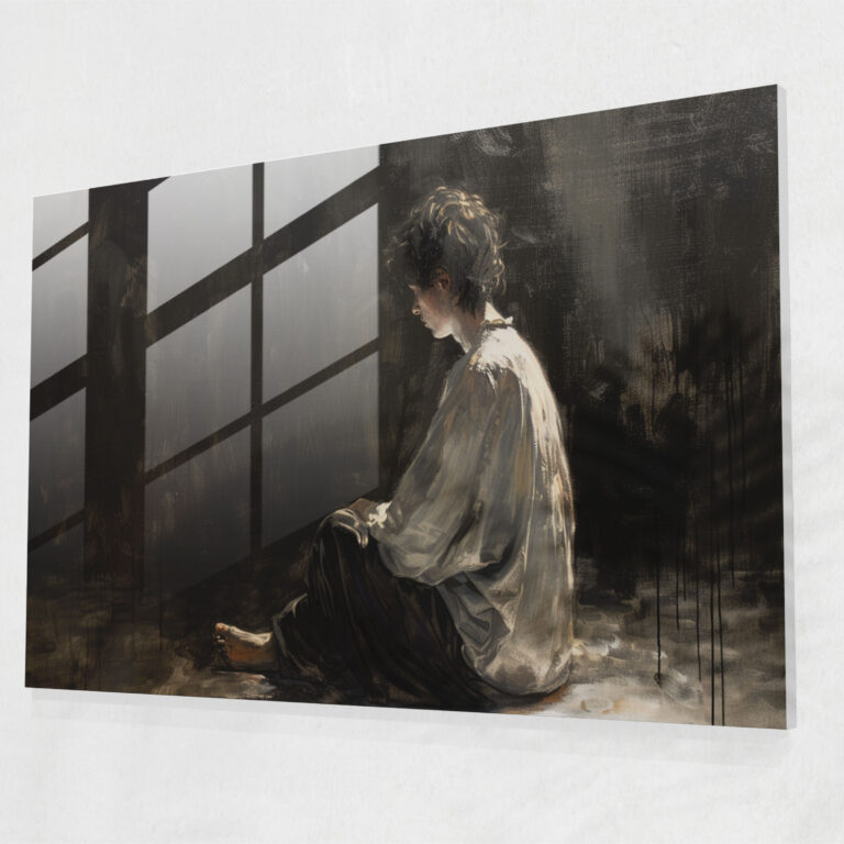 Caravaggio Style Home Decoration - Caravaggio, Glass Print, Home Decoration, Contemplative