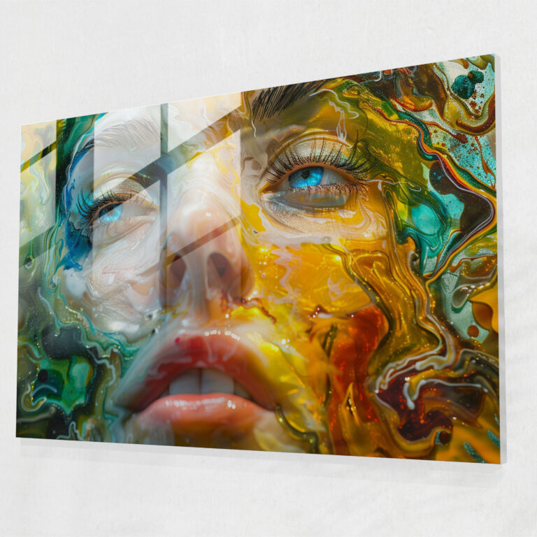Vivid Colors Glass Art - Caravaggio, Modern Art, Glass Art, Home Decoration