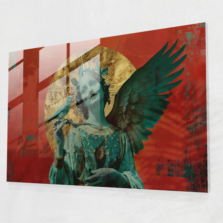 Religious Imagery Glass Print - Caravaggio, Glass Wall Art, Glass Art, Wall Decoration