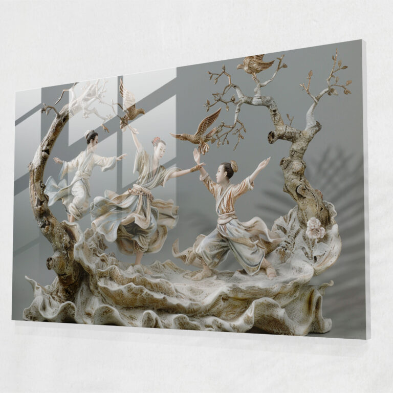 Dramatic Poses Glass Print - Caravaggio, Wall Decoration, Home Decoration, Glass Art