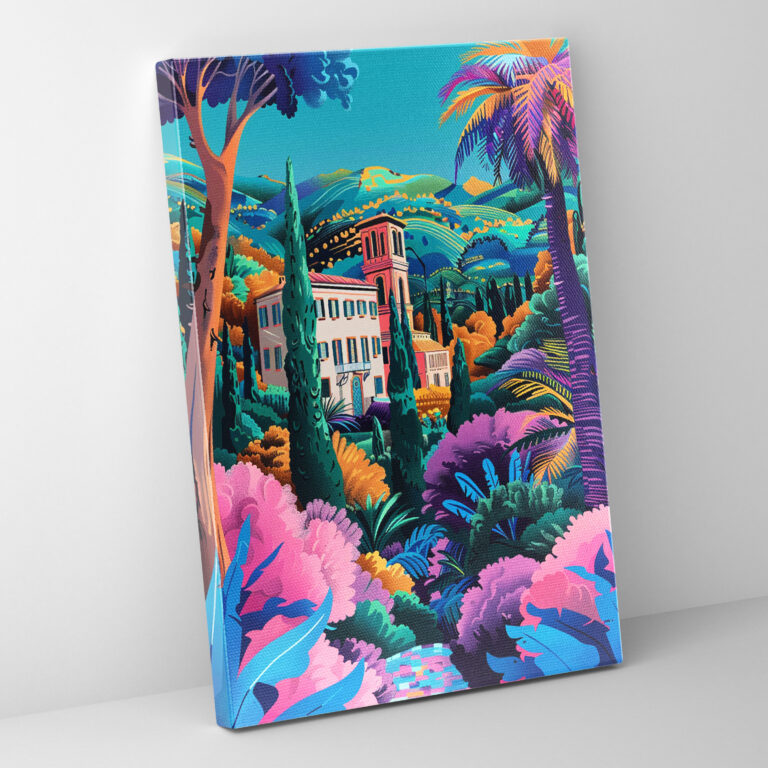 Pop Art Classical Landscape Wall Decoration - Classicism And Popart, Pop Art Patterns, Canvas Print, Wall Decoration