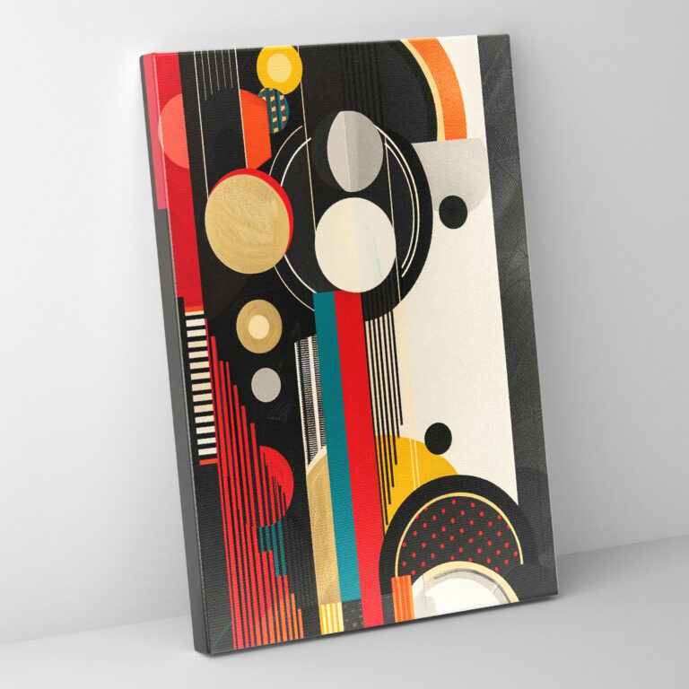 Art Deco Pop Canvas Wall Art - Classicism And Popart, Wall Decoration, Art Deco, Pop Art