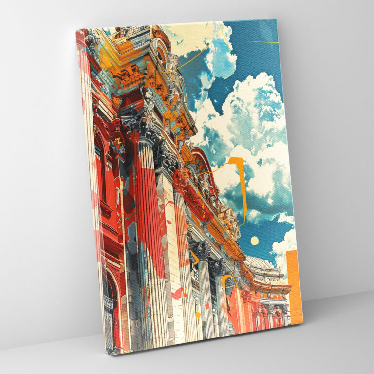 Comic Book Baroque Canvas Print - Classicism And Popart, Home Decoration, Classicism Meets Pop Art, Canvas