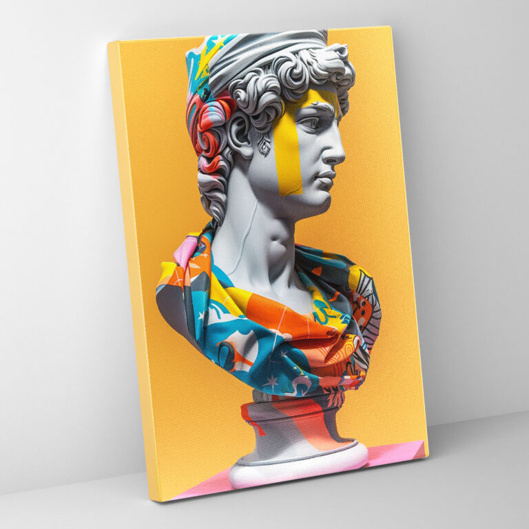 Renaissance Street Art Canvas Print - Classicism And Popart, Wall Decoration, Canvas, Canvas Wall Art