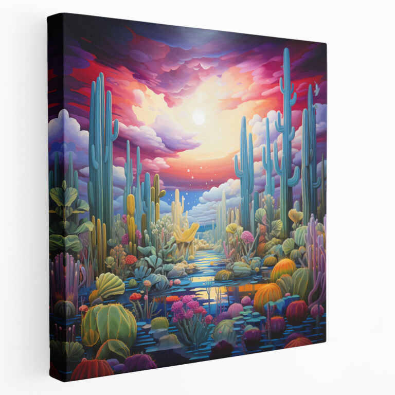 Dreamlike Cactus Canvas Print - Cactus, Canvas Wall Art, Canvas, Cactus