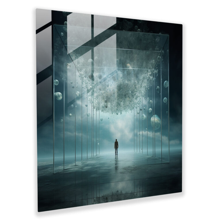 Graceful Cheetah Glass Wall Art - Cheetah, Glass Wall Art, Glass Art, Wildlife Enthusiasts