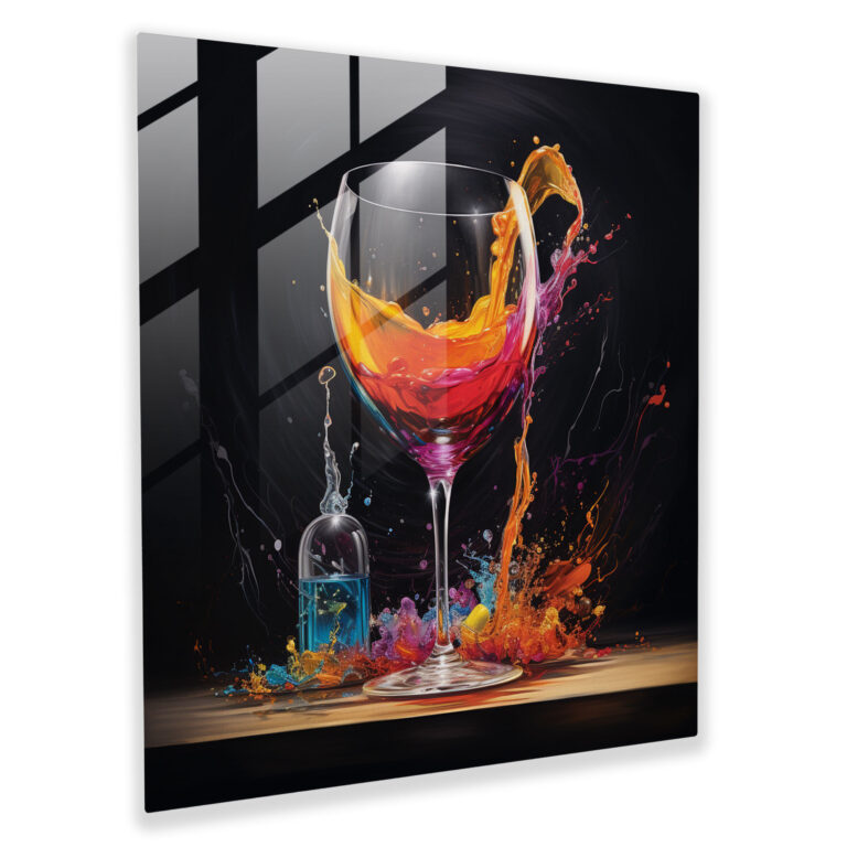 Dynamic Cheetah Glass Print - Cheetah, Home Decoration, Wall Decoration, Glass Print