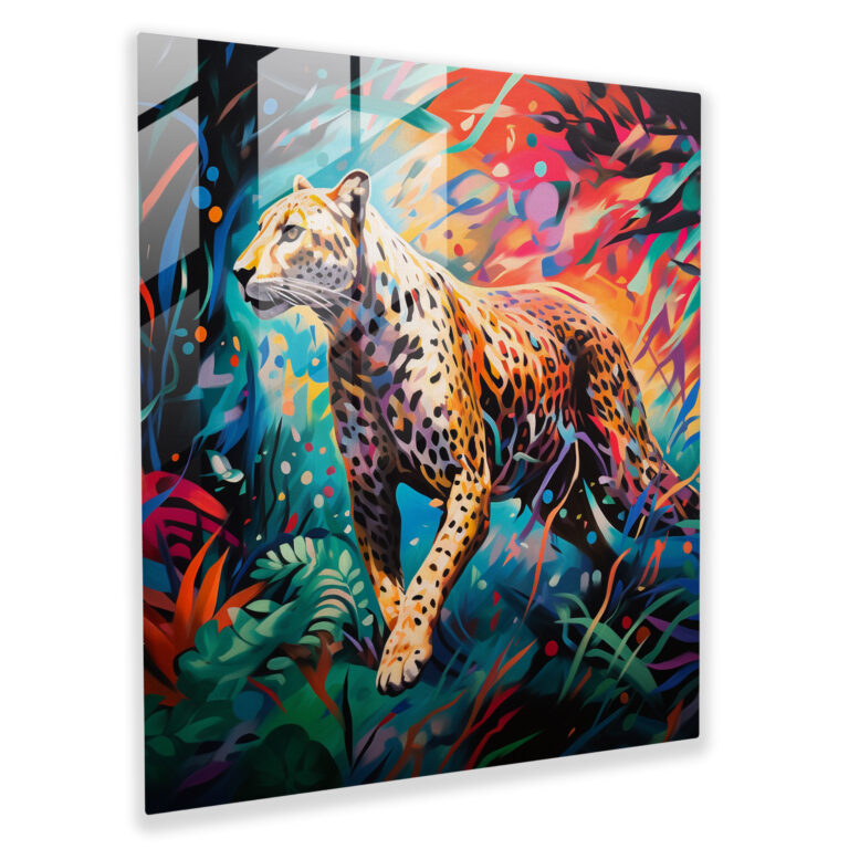 Cheetah Glass Print - Cheetah, Energy, Jungle, Home Decoration