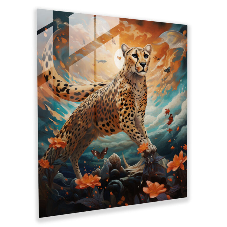 Cheetah Home Decoration - Cheetah, Exceptional, Wings, Modern Art