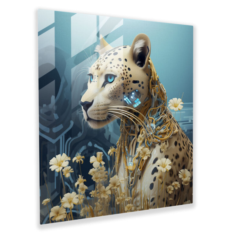 Cheetah Glass Wall Art - Cheetah, Home Decoration, Wall Decoration, Modern Art