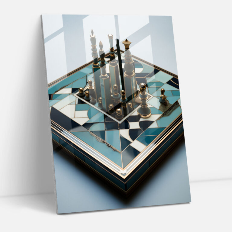 Chess Glass Wall Decoration - Chess, Glass Wall Art, Chess, Glass Art