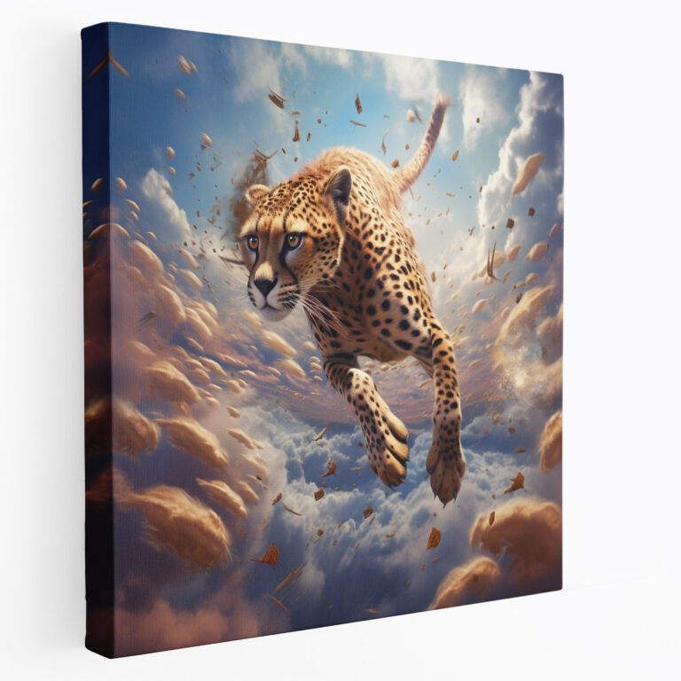 Cheetah Canvas Print - Surrealistic Wall Art - Cheetah, Cheetah, Wall Decoration, Canvas
