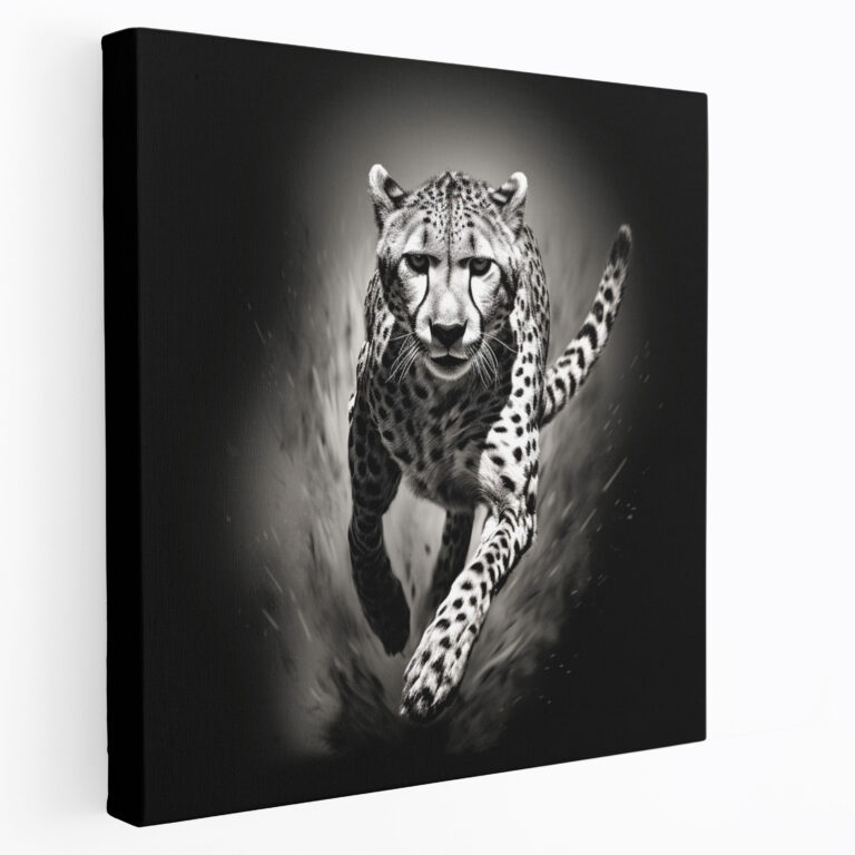Cheetah Canvas Print - Graceful Cheetah Wall Art - Cheetah, Canvas Wall Art, Home Decoration, Canvas Print