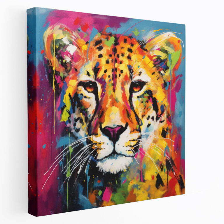 Cheetah Canvas Print - Abstract Cheetah Wall Art - Cheetah, Abstract Cheetah Wall Art, Cheetah Canvas Print, Canvas Wall Decoration
