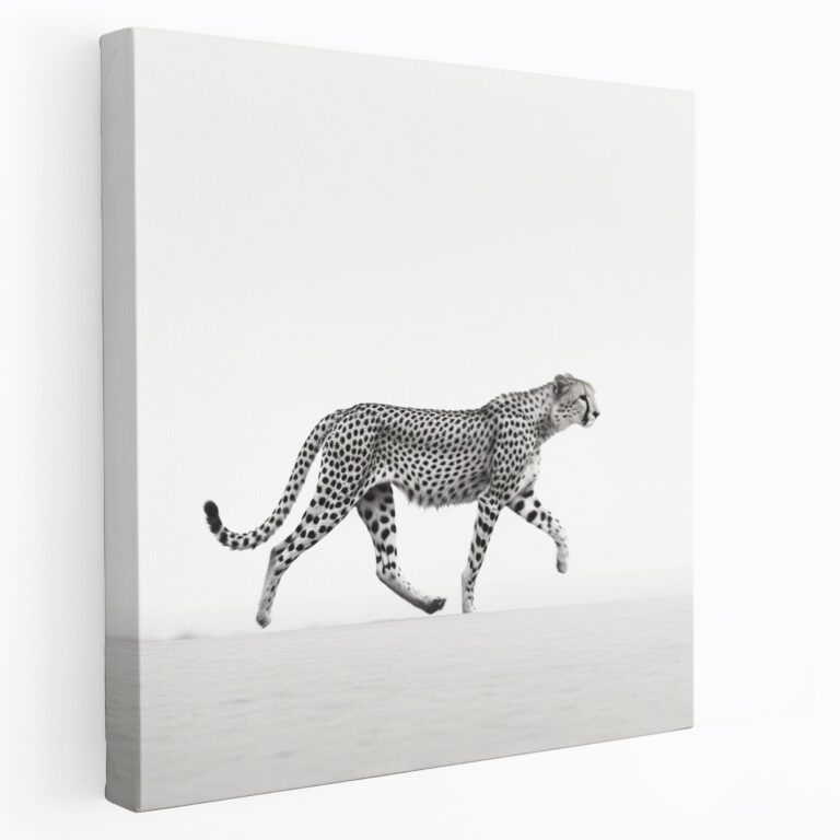 Cheetah Canvas Print - Graceful Movement - Cheetah, Wall Art, Home Decoration, Cheetah Canvas Print