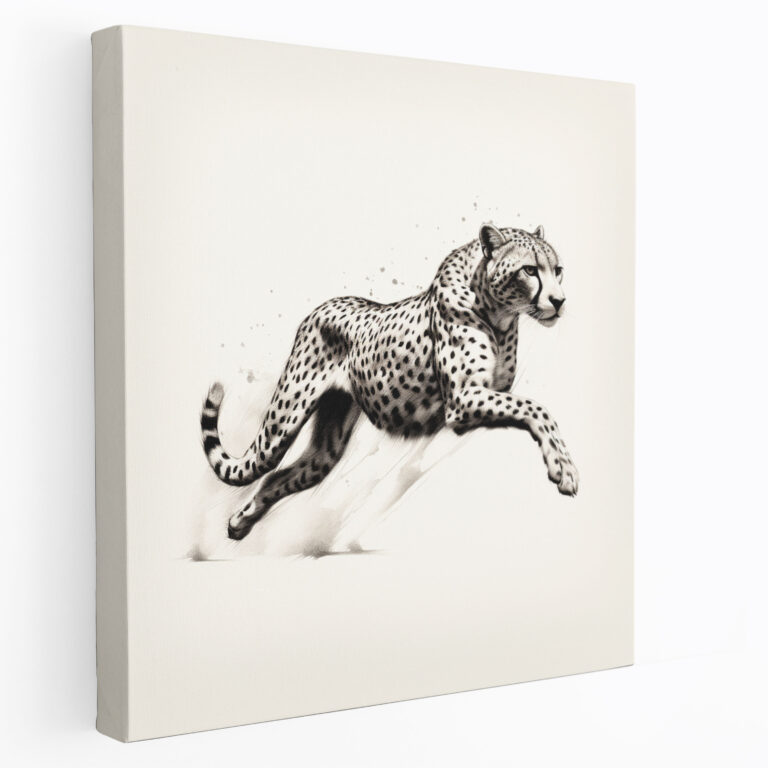 Cheetah Canvas Print - Cheetah, Cheetah, Canvas Wall Art, Wall Decoration