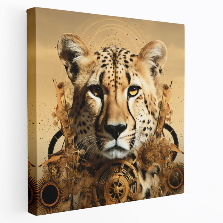 Cheetah Wall Decoration - Cheetah, Wall Art, Canvas, Wall Decoration