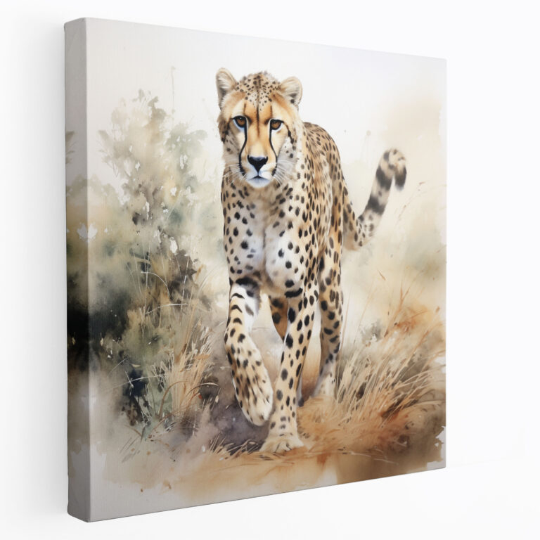 Cheetah Canvas Print - Cheetah, Home Decoration, Canvas Wall Art, Cheetah