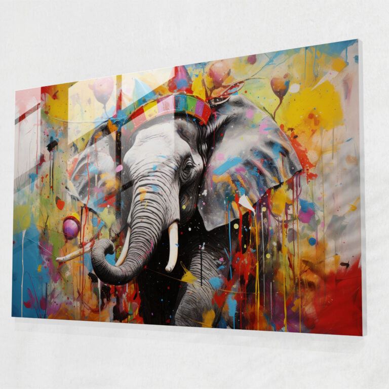 Surreal Circus Glass Print - Circus, Glass Print, Glass Wall Art, Circus Animals