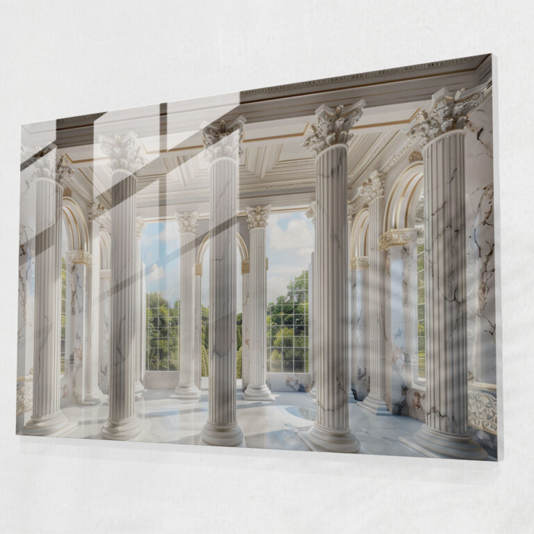 Classicism Glass Wall Art: Classical Architecture - Classicism, Wall Decoration, Home Decoration, Classicism