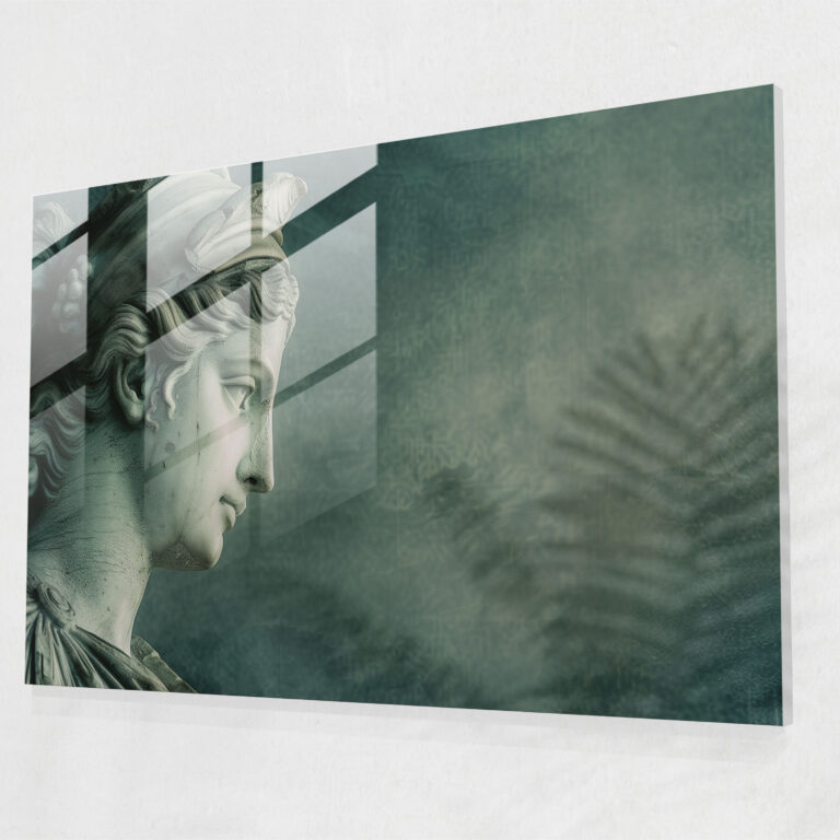 Classicism Glass Print - Goddess Statue - Classicism, Home Decoration, Glass Art, Classicism