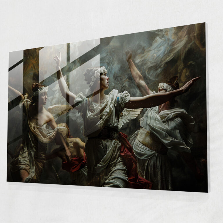 Classicism Glass Print - Roman Mythology - Classicism, Glass Art, Home Decoration, Classicism