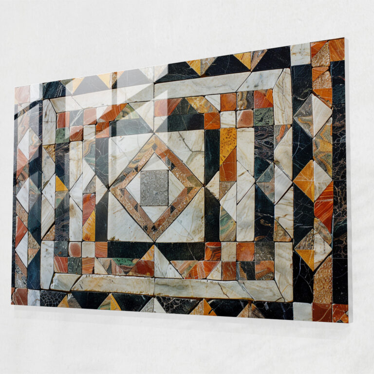 Classicism Wall Decoration Roman Mosaic - Classicism, Glass Art, Wall Decoration, Glass Print