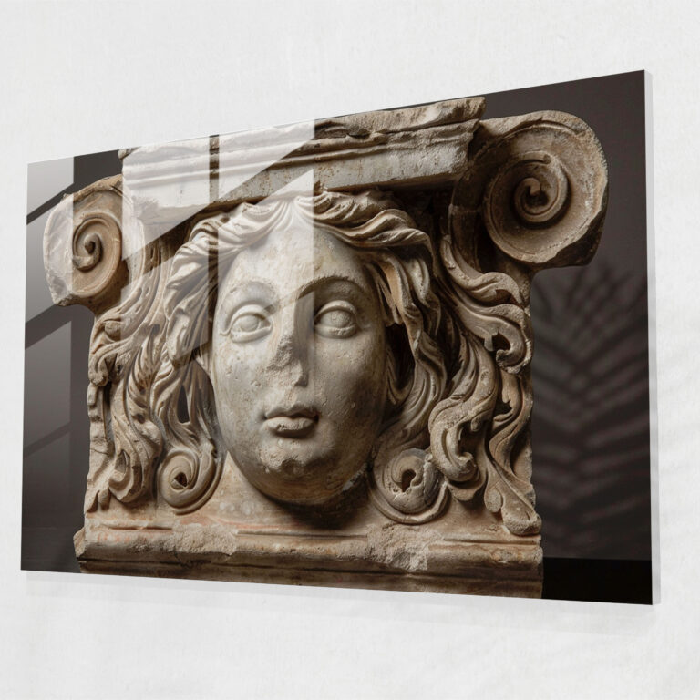 Classicism Wall Decoration - Greco-Roman Sculpture Fragment - Classicism, Glass Art, Classicism, Home Decoration