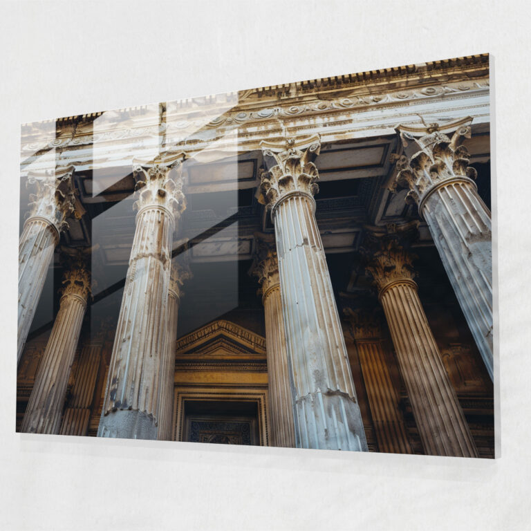 Classicism Wall Decoration - Roman Architecture - Classicism, Glass Print, Glass Wall Art, Wall Decoration