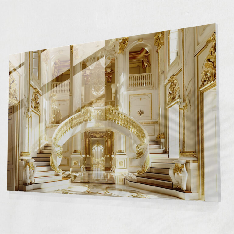 Classicism Glass Print - Baroque Architecture - Classicism, Glass Wall Art, Wall Decoration, Classicism