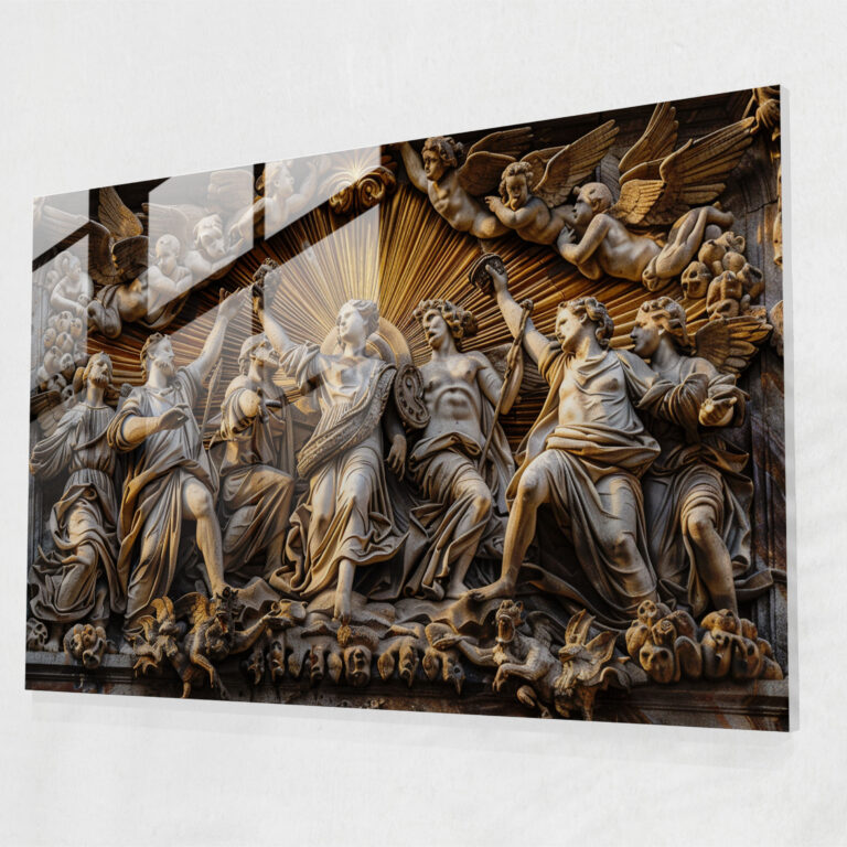 Classicism Glass Wall Art: Mythological Gods - Classicism, Wall Decoration, Classicism, Modern Art