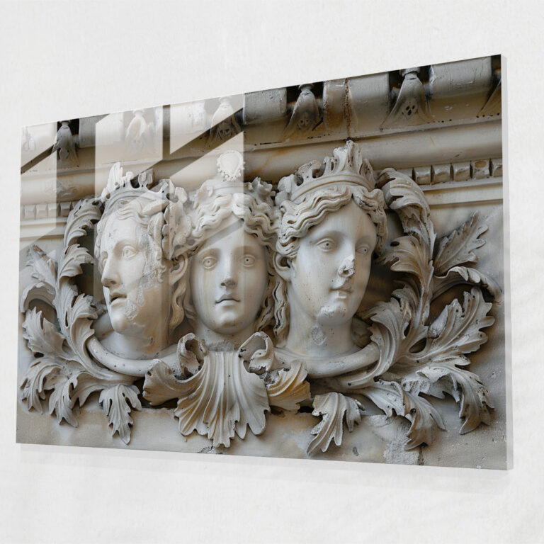 Classicism Wall Decoration: Classical Sculptures - Classicism, Wall Decoration, Glass Art, Glass Print
