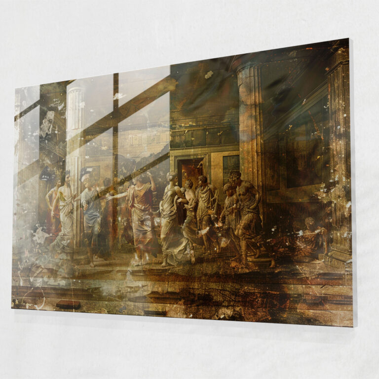 Classicism Glass Wall Art: Ancient Greek Painting - Classicism, Home Decoration, Classicism, Glass Print