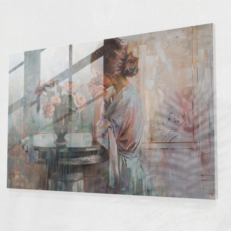 Classicism Home Decoration - Romantic Paintings Glass Print - Classicism, Home Decoration, Glass Print, Glass Wall Art