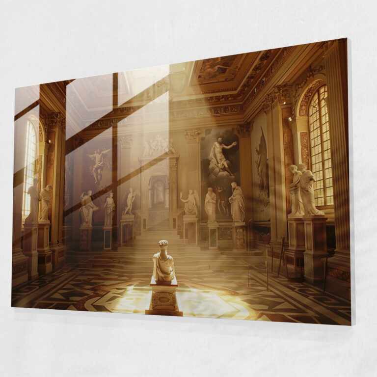 Classicism Wall Decoration - Greek Mythology Glass Print - Classicism, Glass Print, Home Decoration, Glass Art