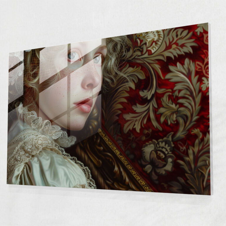 Classicism Glass Wall Art - Neoclassical Portraits Glass Print - Classicism, Modern Art, Classicism, Glass Wall Art