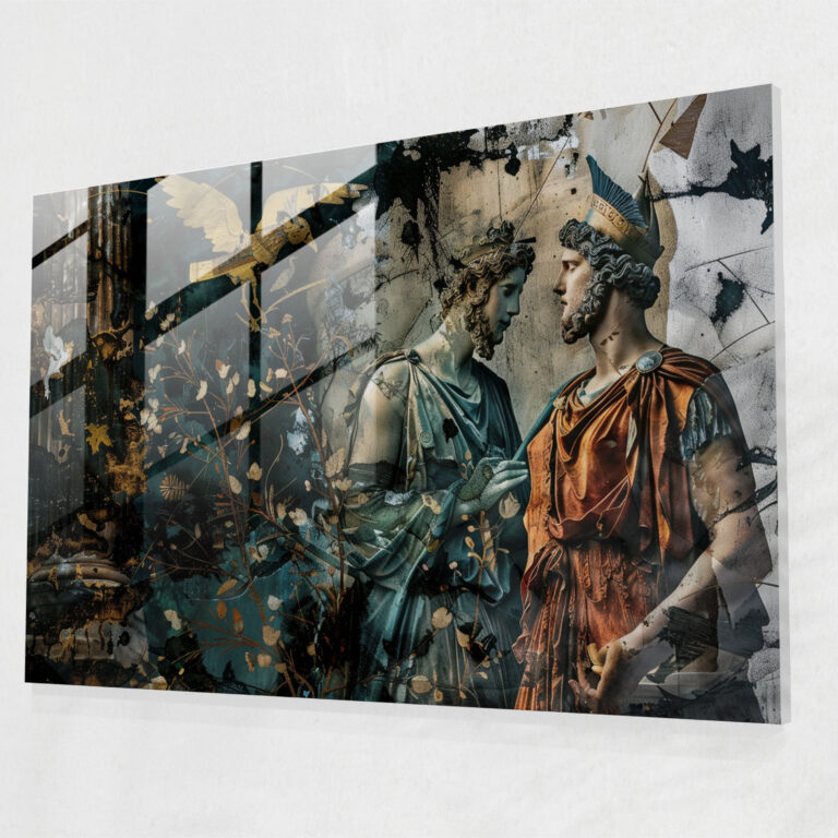 Classicism Glass Print: Greek Mythology Characters - Classicism, Glass Art, Home Decoration, Glass Wall Art