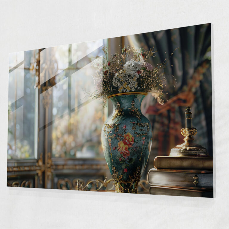 Classicism Glass Print Home Decoration - Classicism, Glass Print, Vase, Classicism