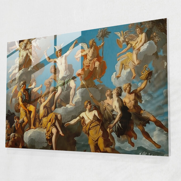 Classicism Glass Print Modern Art - Classicism, Glass Print, Artistry, Beauty
